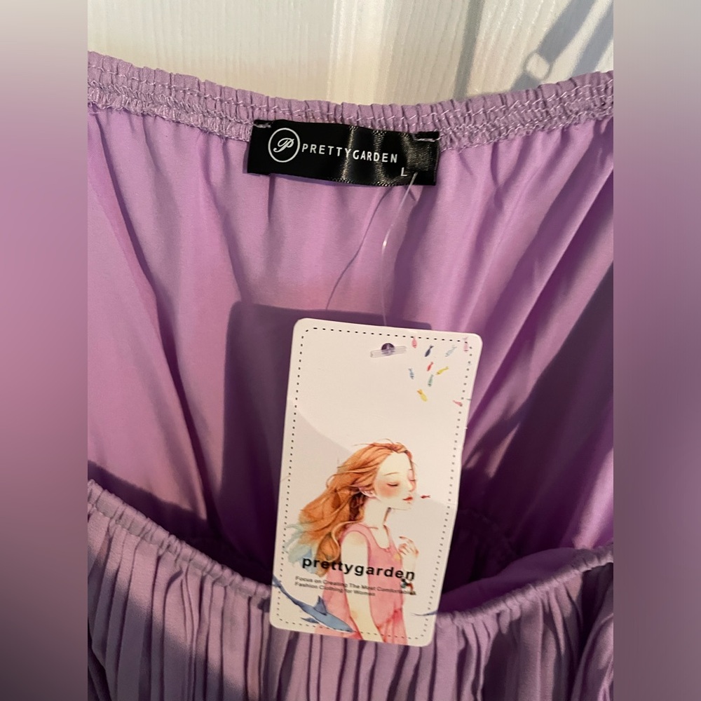 Purple Ruffle Romper - Picture 3 of 3